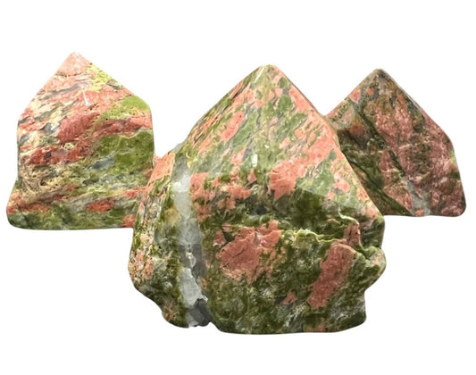 Natural Unakite Gemstone Sterling Silver Pendant 2.58