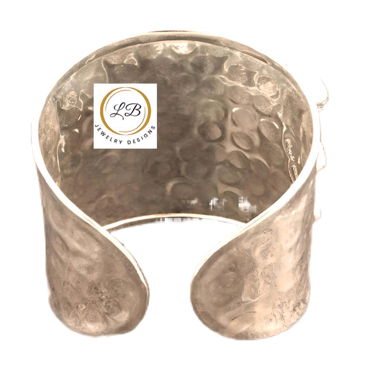 Sterling Silver Multi-Colored Geode Druzy Adjustable Cuff