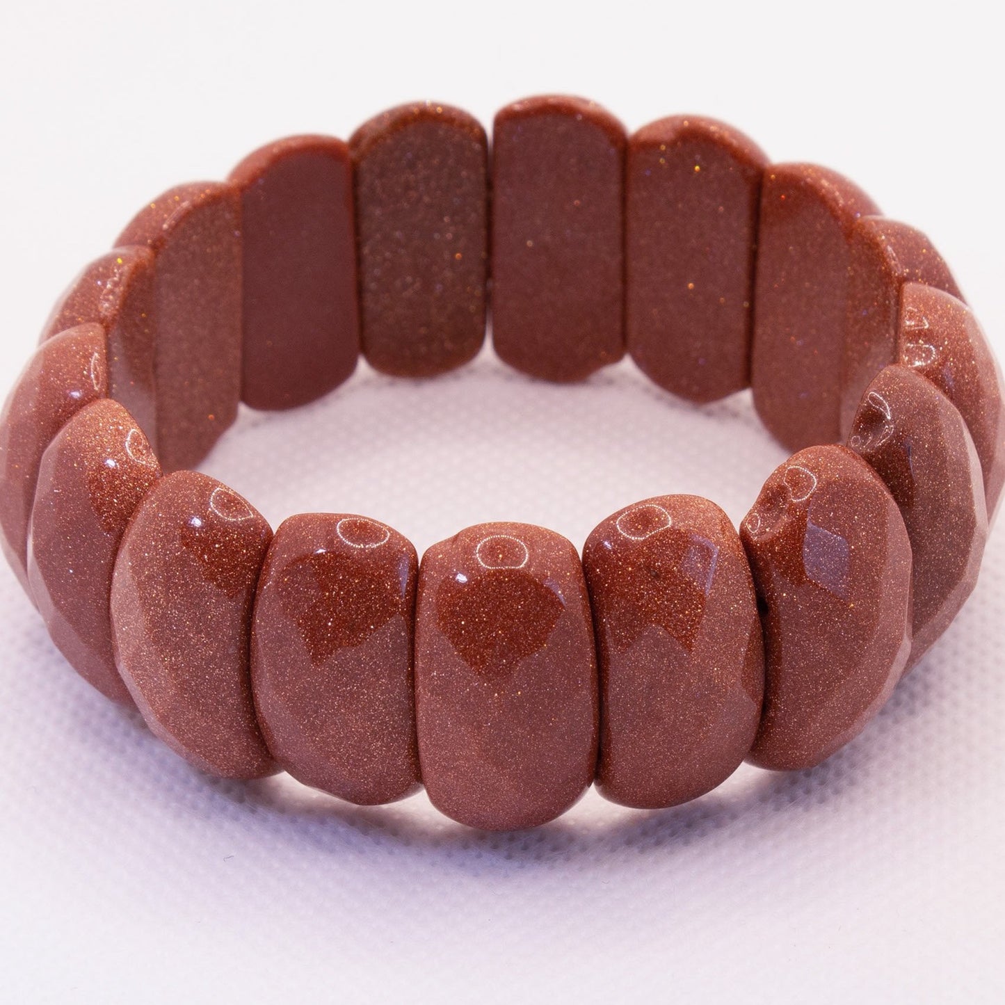 Golden Sandstone Gemstone Bangle Bracelet