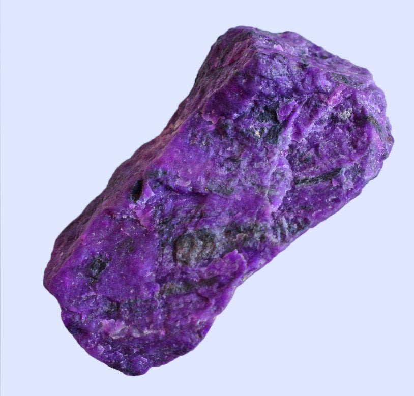 Purple Sugilite Gemstone Statement Necklace 24"