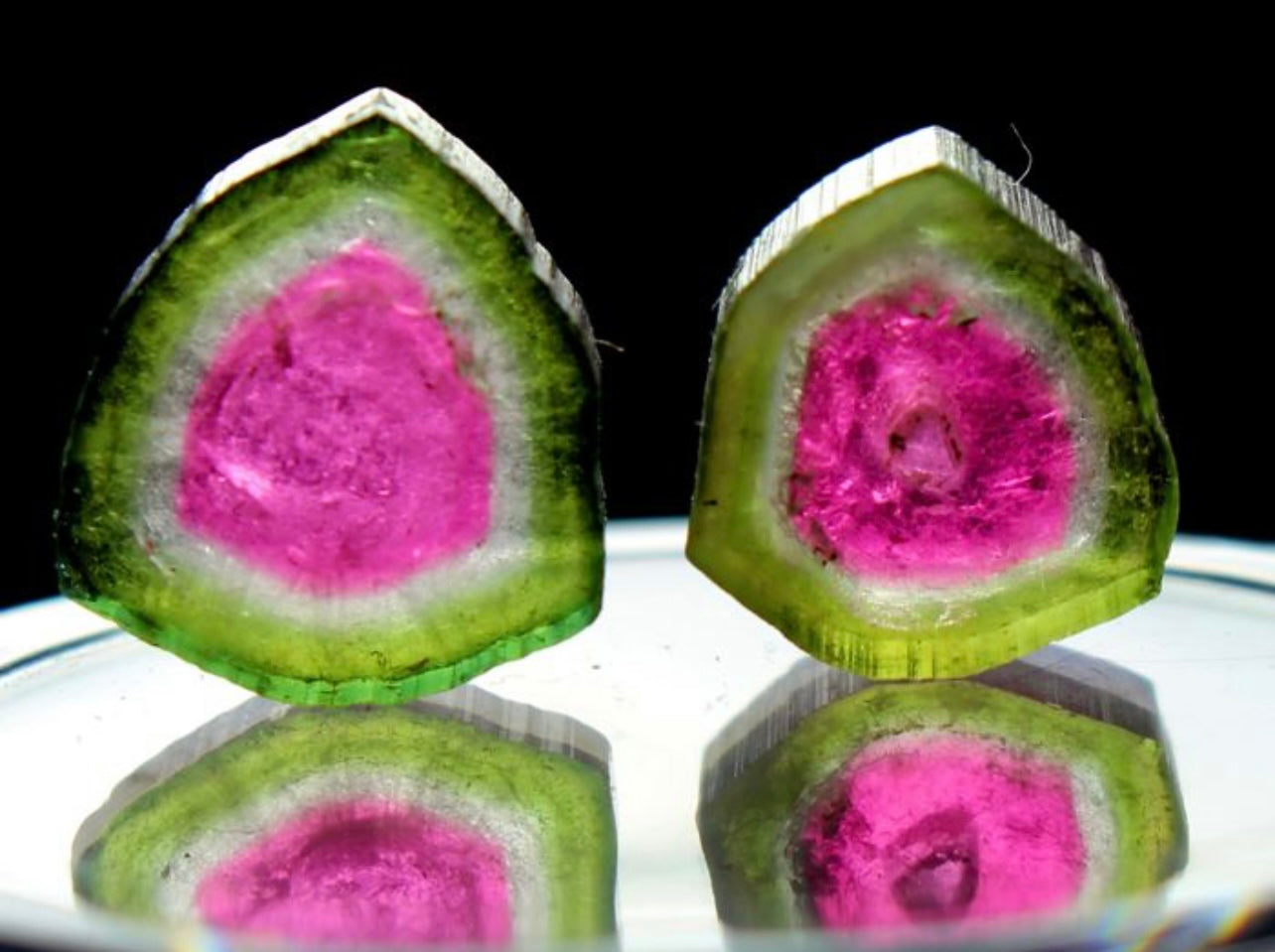 Tourmaline & Baroque Pearl Gemstone Statement Necklace 18"