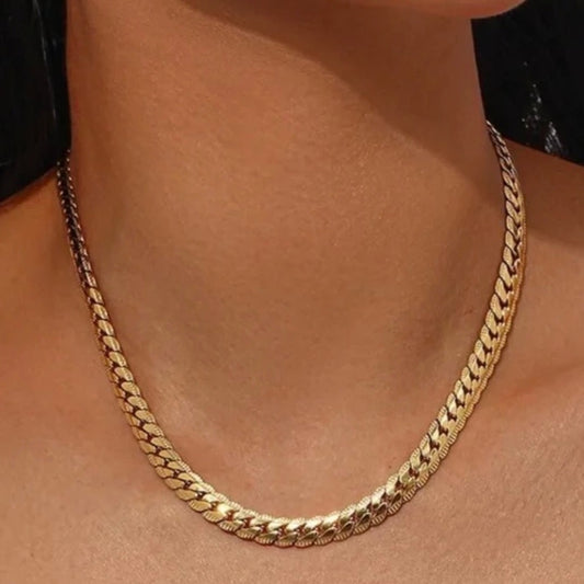 Classic 18K Yellow Gold-Filled 6MM Chain 20”