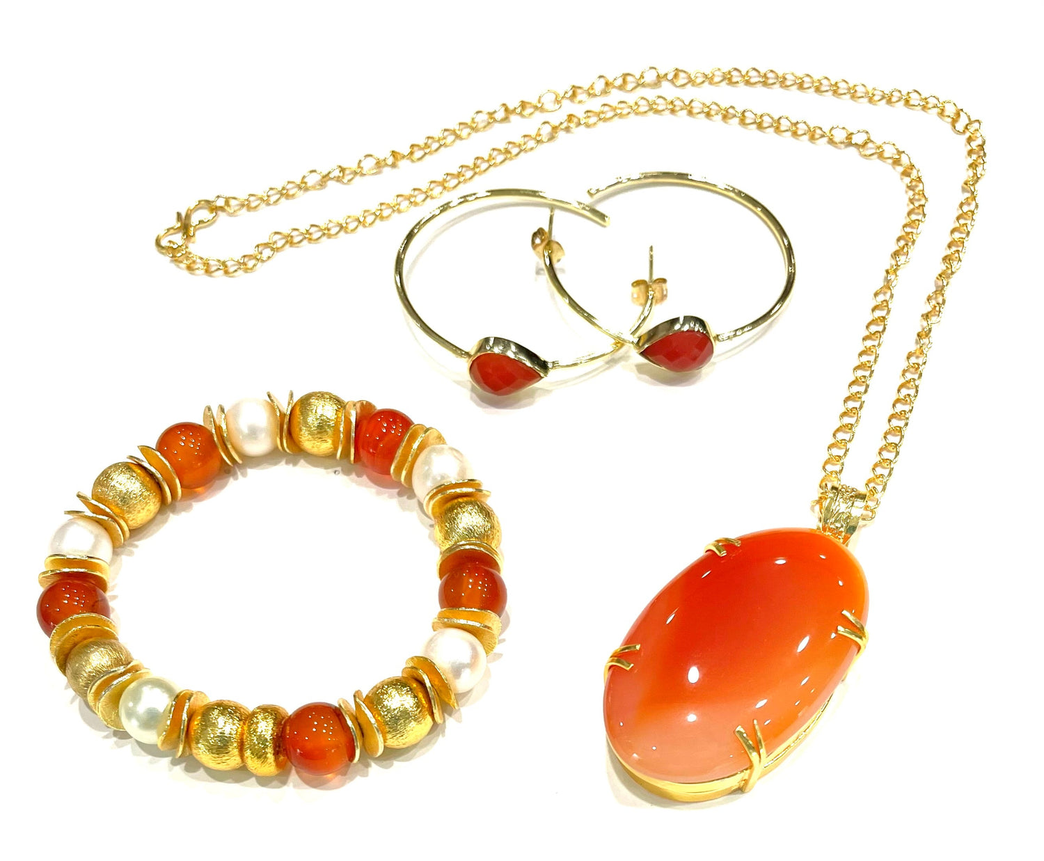 Orange Carnelian Jewelry Dallas