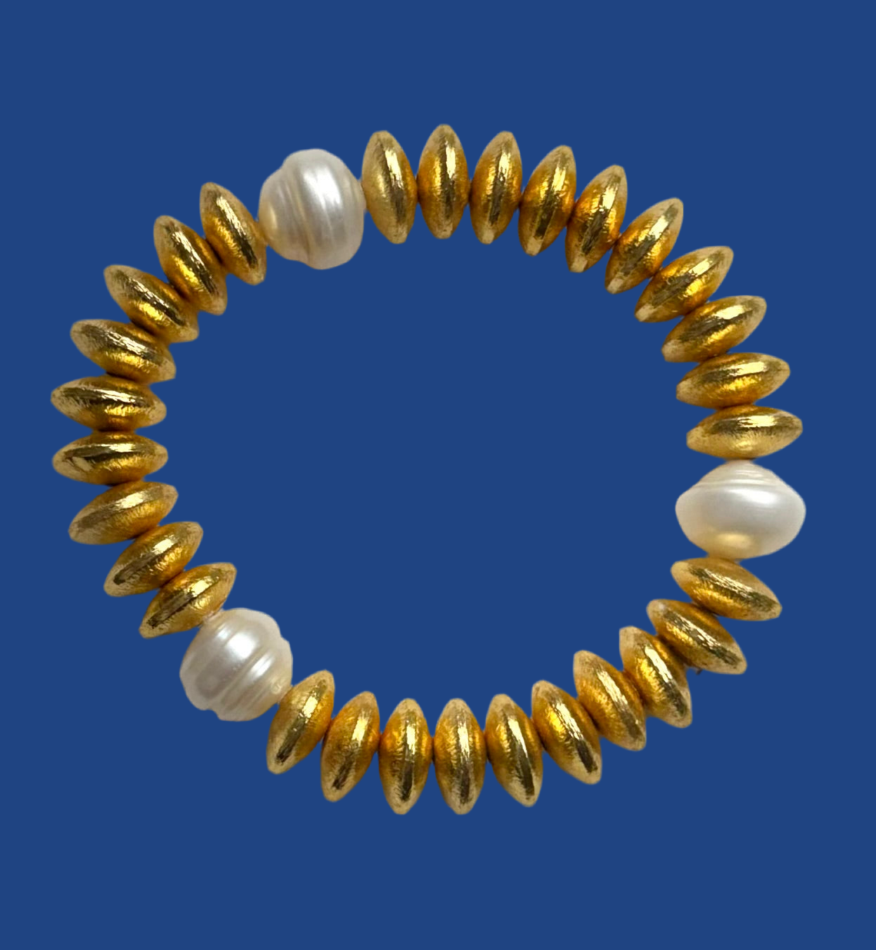 Gold Vermeil & Pearl Beaded Bracelet