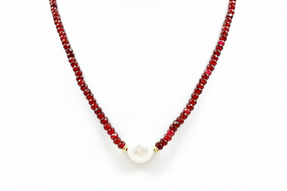 Ruby Spinel Gemstones 18" Necklaces - Three Variants