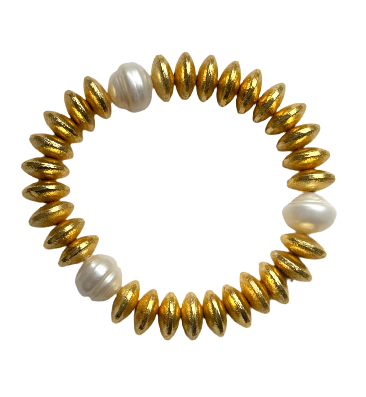 Gold Vermeil & Pearl Beaded Bracelet