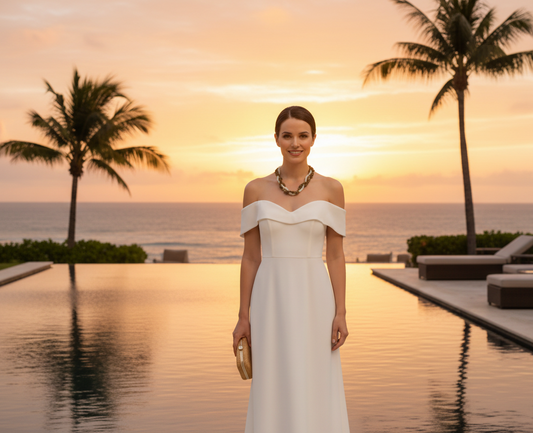 Montecito Earthstone Necklace: Unakite & Rose Quartz Triple-Strand Statement Necklace - 24” Natural Gemstone Jewelry