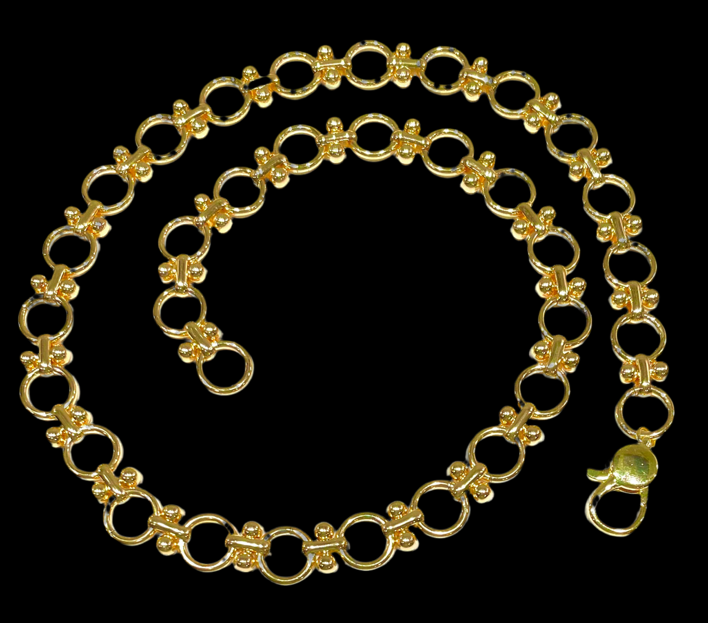 Sleek Interconnected Gold-Filled Link Chain Necklace 16”, 18”, 20”