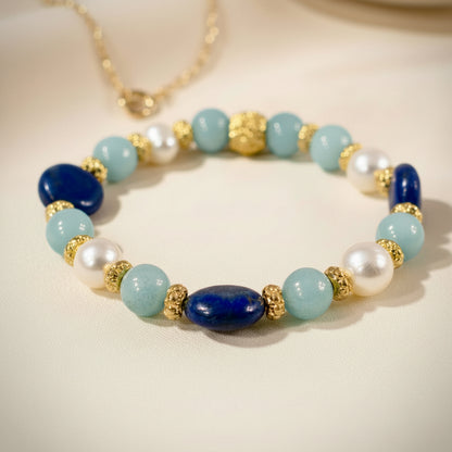 Capri Azure Capsule Set™ – Lapis, Aquamarine & Pearl Luxury Resort Jewelry Collection