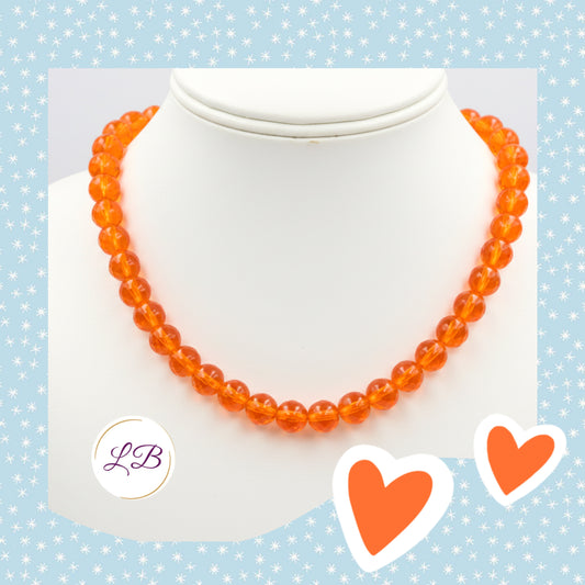 Orange Topaz Necklace