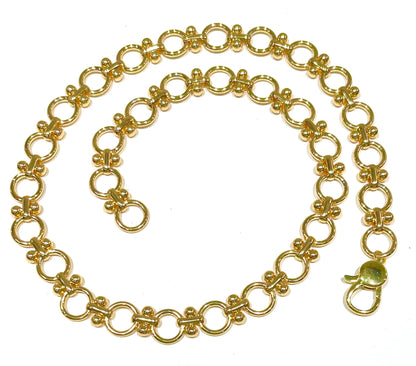18k Gold-Filled Belcher-Inspired Round & Rod Link Chain Necklace (Individual Lengths)