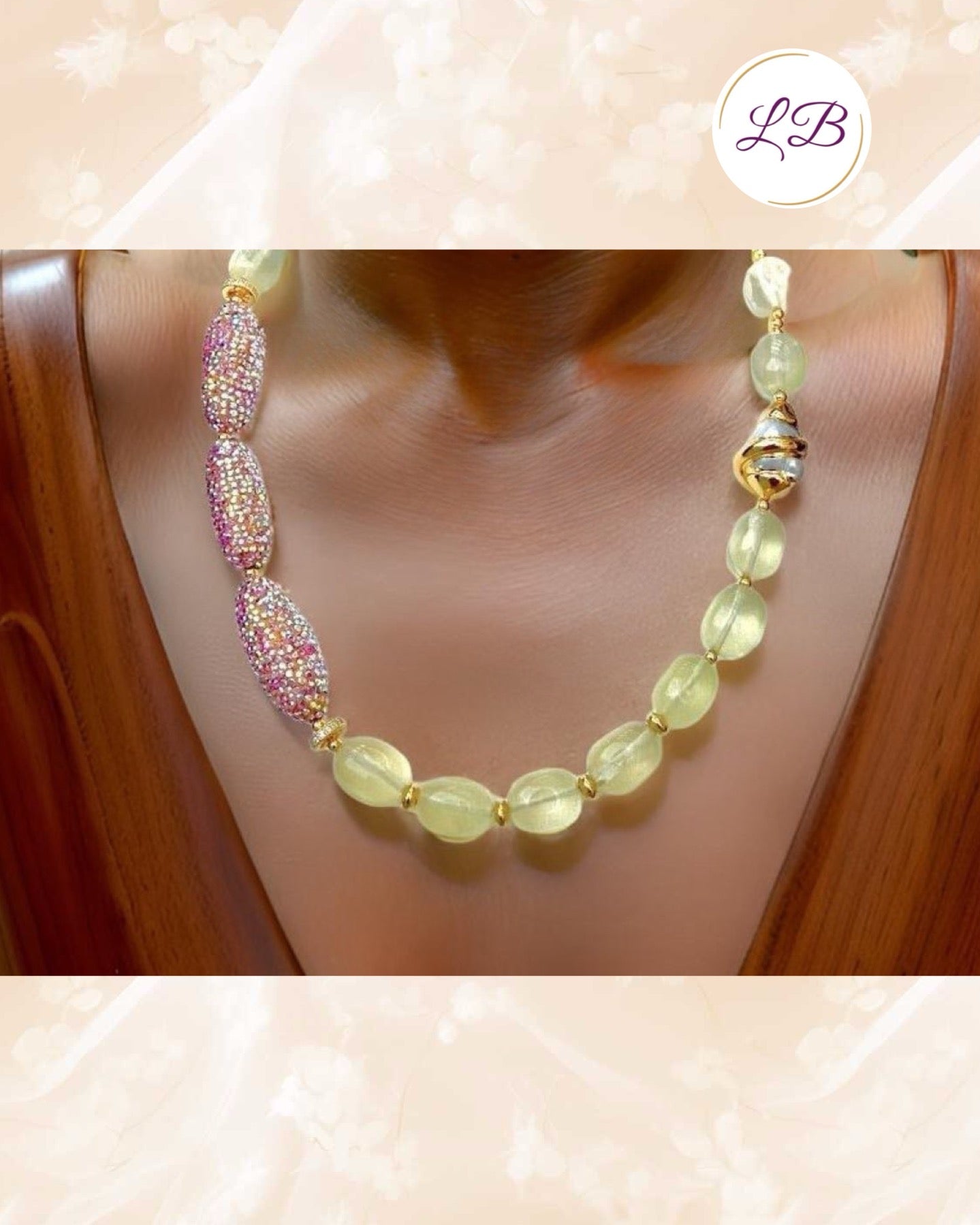 Luminous Natural Lemon Quartz and Keshi Pearl Gold Statement Necklace