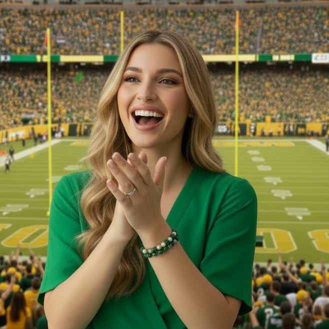 Malachite & Freshwater Pearl Bracelet Stack | Green Malachite Gold Beaded Bracelets