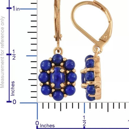 Timeless Lapis Lazuli Gemstone Earrings 1"