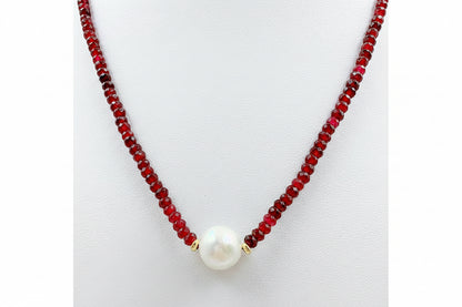 Ruby Spinel Gemstones 18" Necklaces - Three Variants