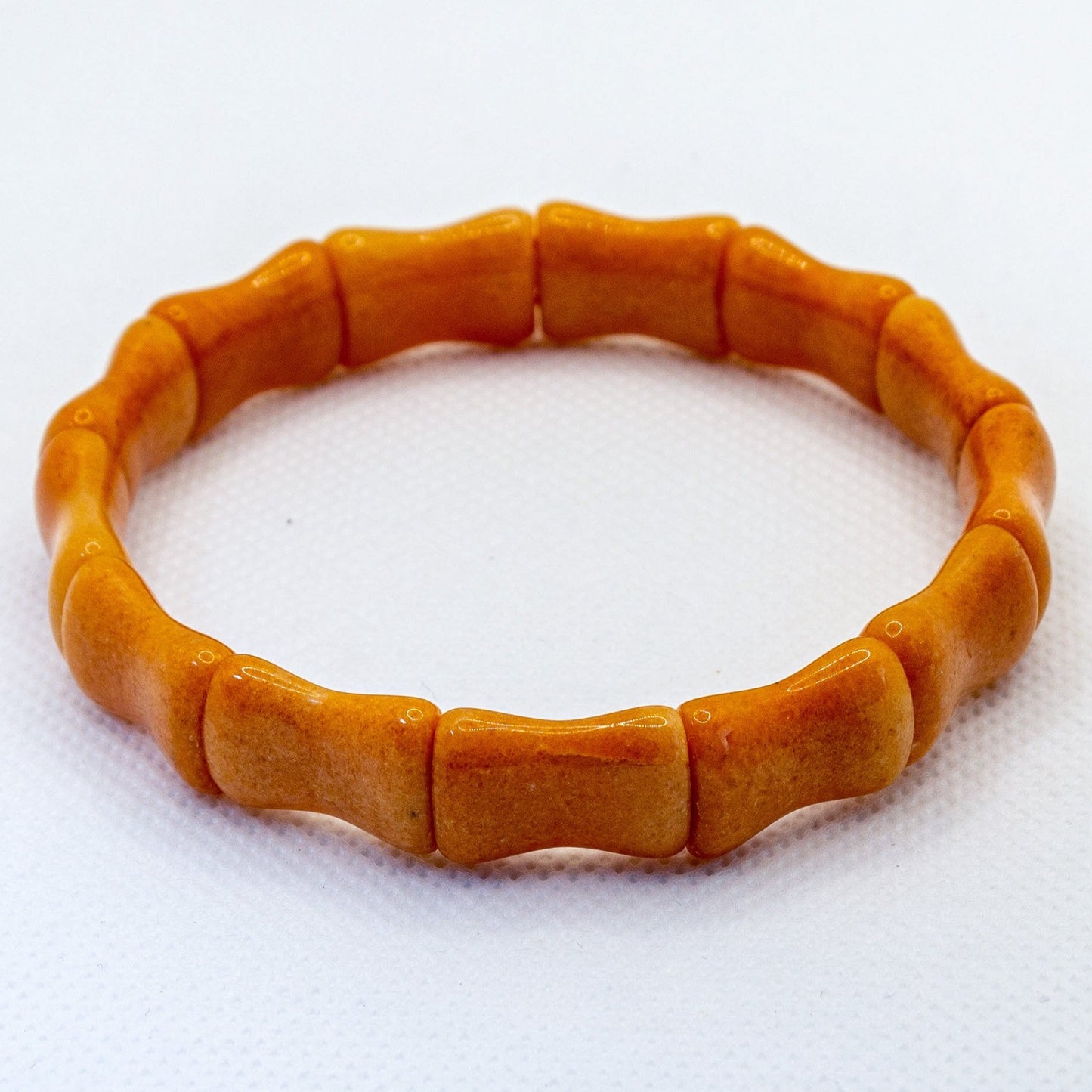 Orange Aventurine Gemstone Bangle Bracelet