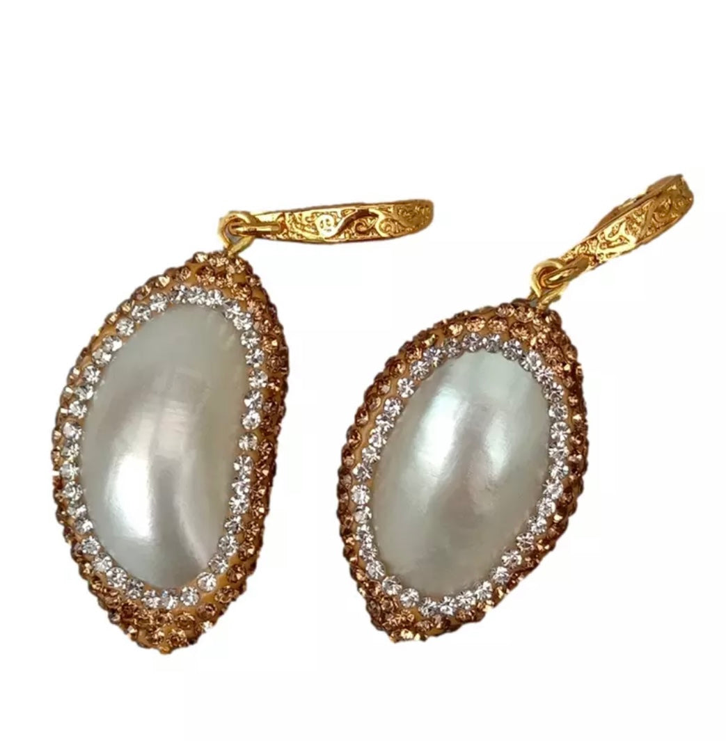 Gold clearance marcasite earrings