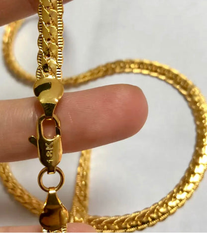 Classic 18K Yellow Gold-Filled 6MM Chain 20”