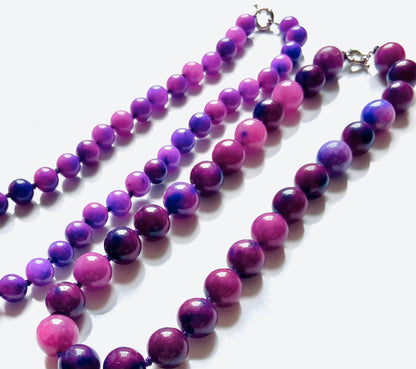 Lovely Royal Purple Sugilite Gemstone Statement Bracelet