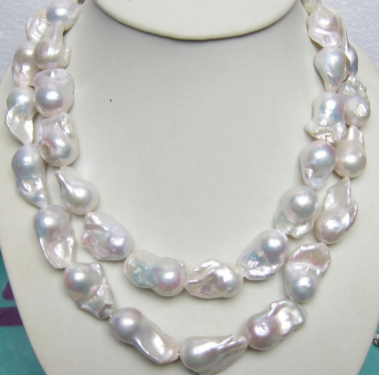 Captivating Natural Baroque South Sea Baroque Pearl Necklace 18”, 24”, 36”