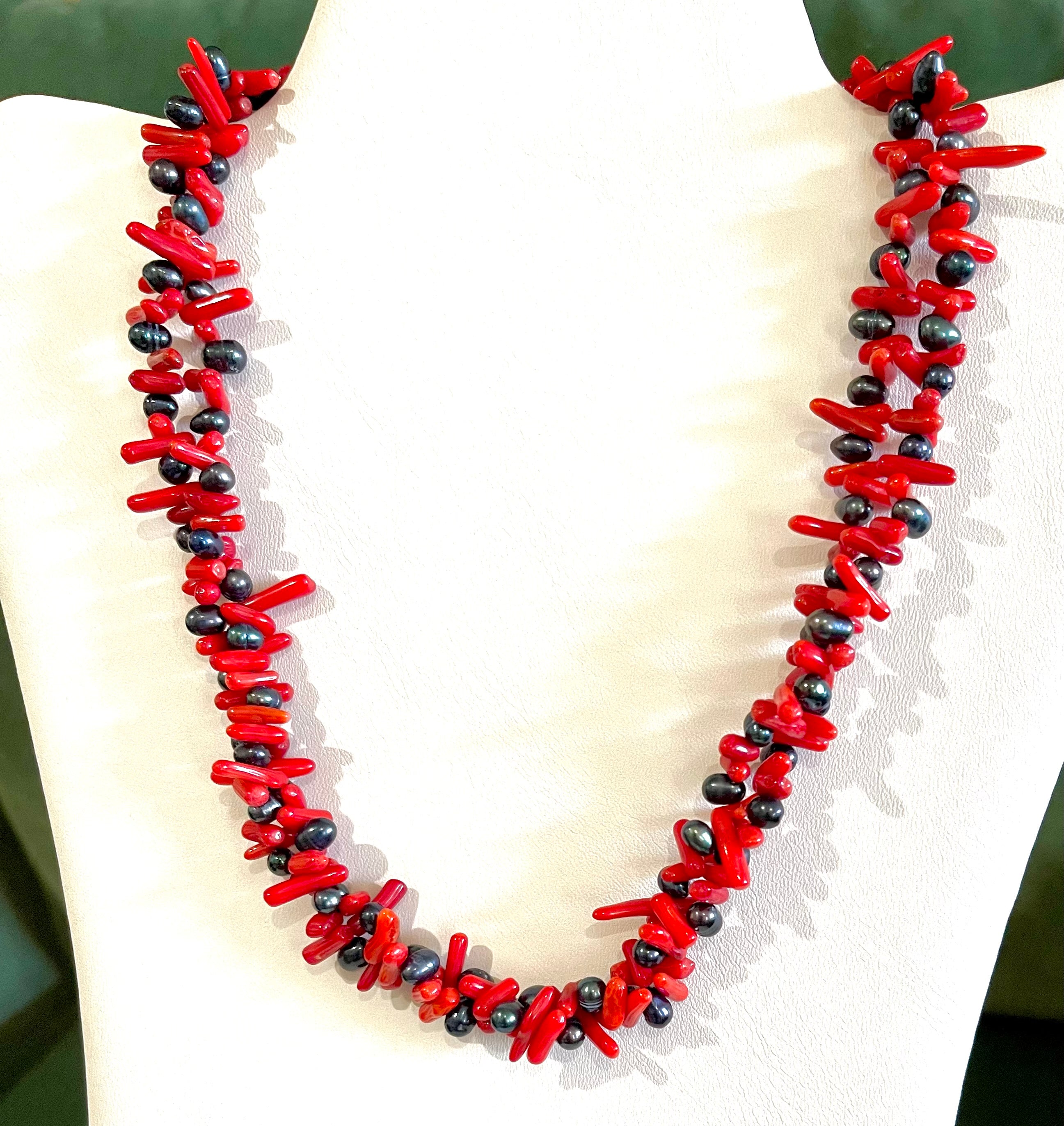 Beautiful Coral Statement orders Necklace